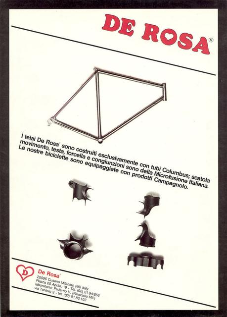 De Rosa catalog (1985)