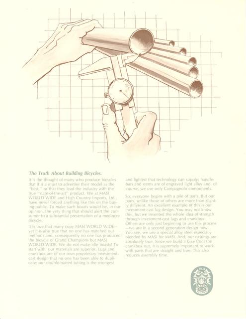 Masi USA catalog (1985)
