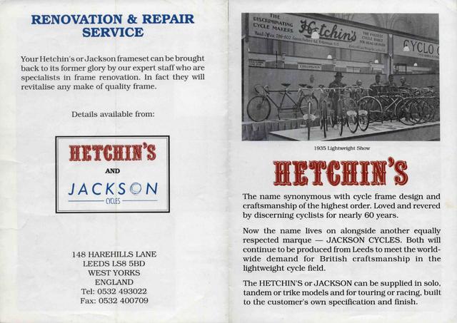 Hetchin's catalog (1987)