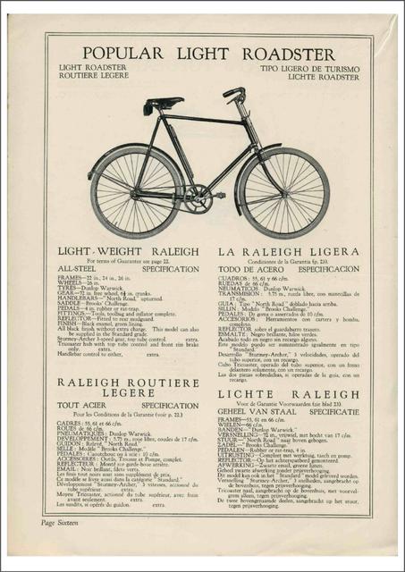 Raleigh catalog (1928)