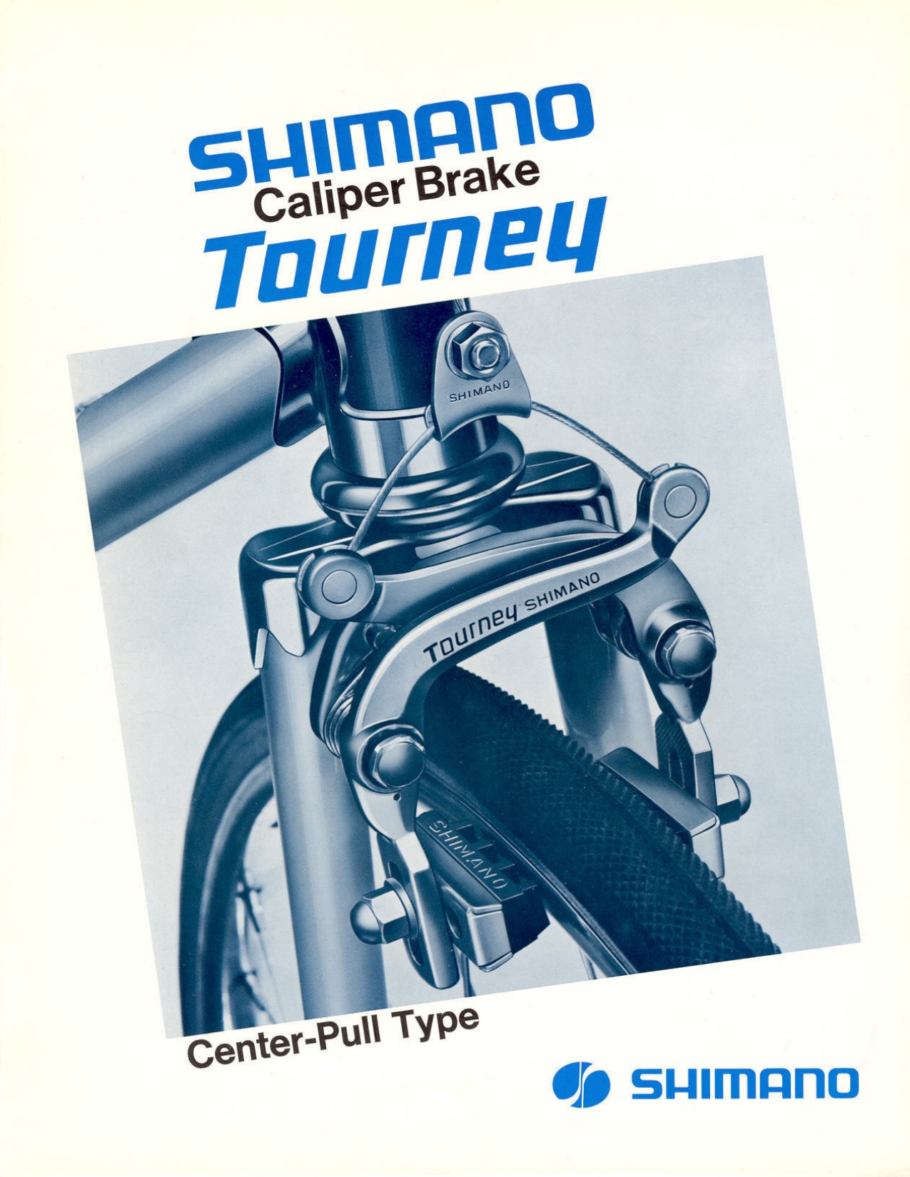 Shimano Tourney center-pull brake caliper brochure (10-1972)