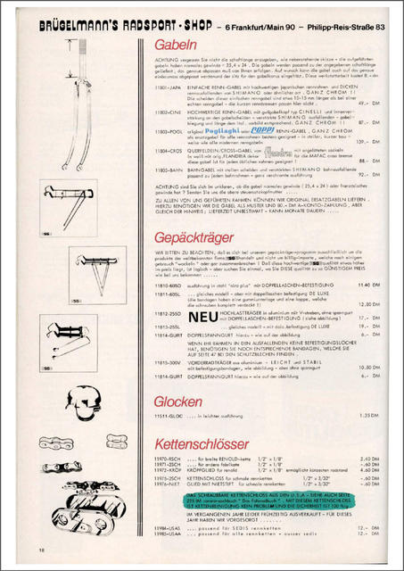 Brügelmann catalog (1981)
