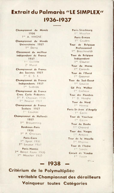 Simplex catalog (1938)