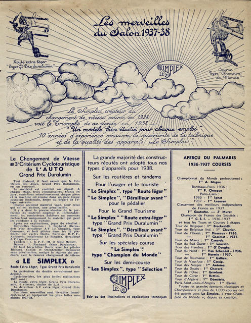 Simplex brochure (1937-1938)