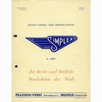 Simplex brochure (1960)