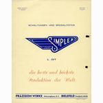 Simplex brochure (1960)