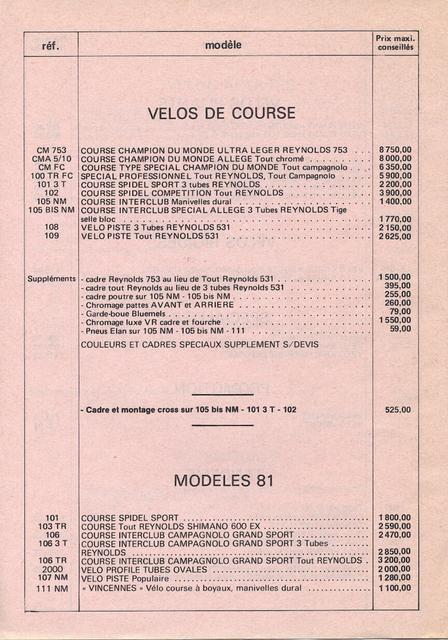 Lejeune price list (06-1981)