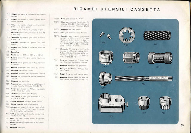Campagnolo catalog # 14 (1960)