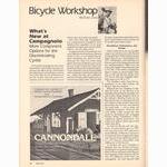 <-- Bicycling Magazine 03-1979 --> What’s New At Campagnolo