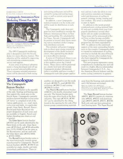 Campagnolo Record News -----------------> Volume 1 / Number 2 (02-1983)