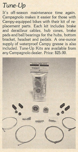 Campagnolo tune-up kit (02-1978)
