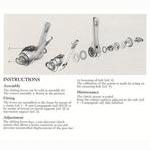 Campagnolo Record shift levers instructions (1987)