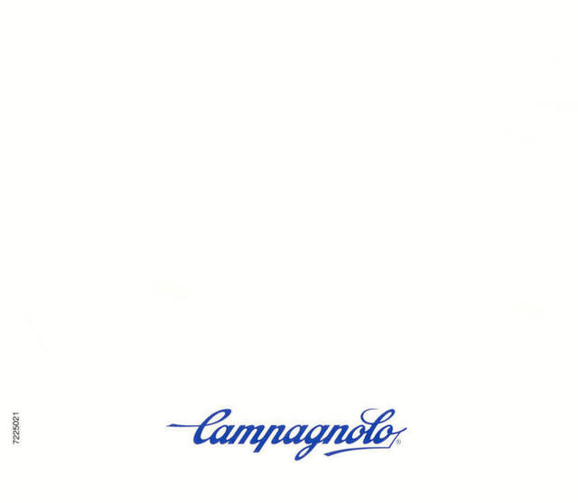 Campagnolo Record front derailleur instructions (1987)