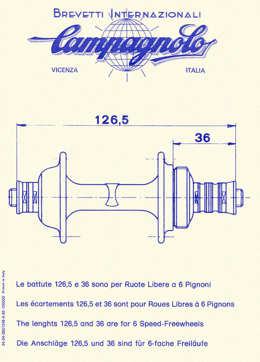 Campagnolo Record hubset instructions (06-1982)
