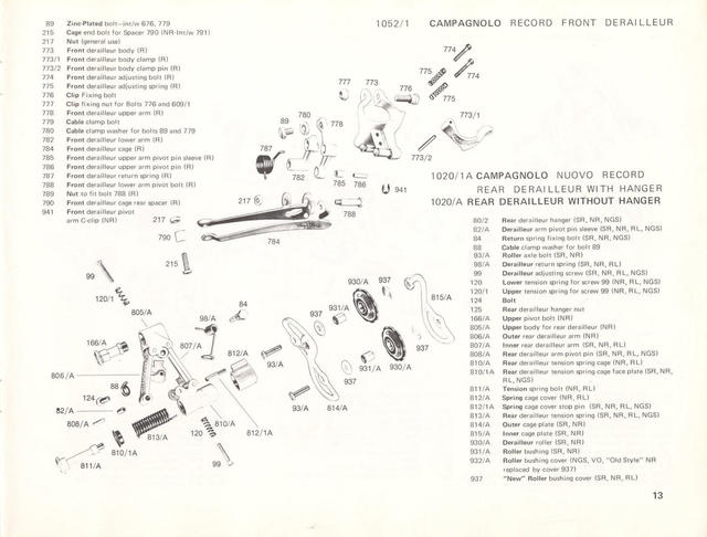 Campagnolo catalog # 17a (1975)