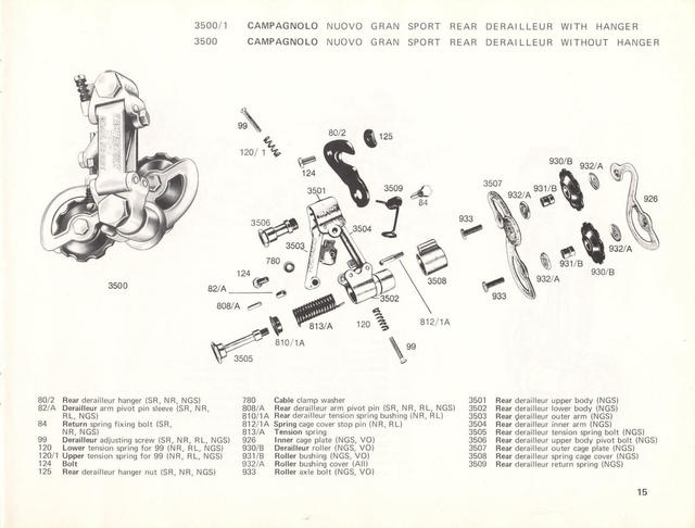 Campagnolo catalog # 17a (1975)