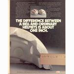 vintage cycle hard shell helmet histography (1970-1980)