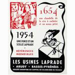 Usines Laprade / Arudy advertisement (1954)
