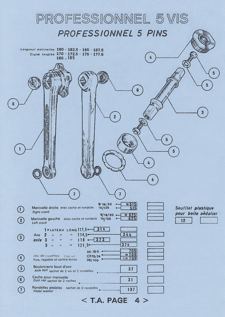 Specialites T.A. catalog (1973)