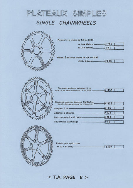 Specialites T.A. catalog (1973)