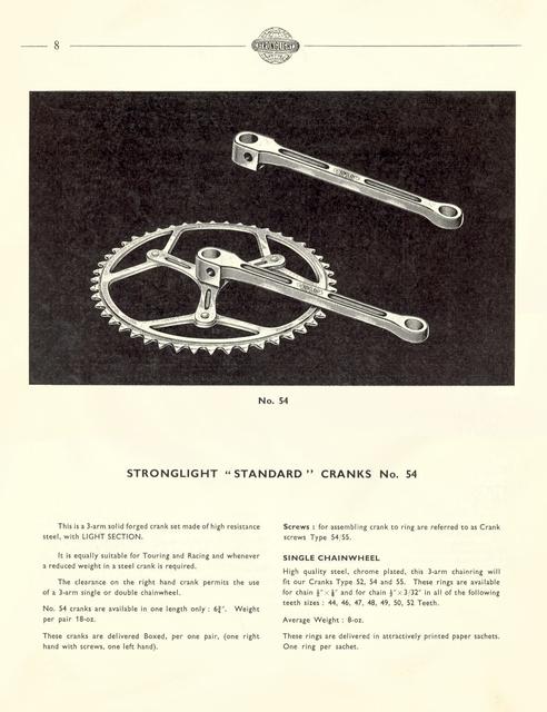 Stronglight catalog (1958)
