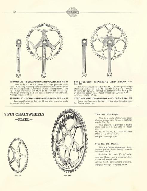 Stronglight catalog (1958)
