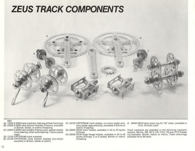 Zeus Cyclery (USA) catalog (1982)