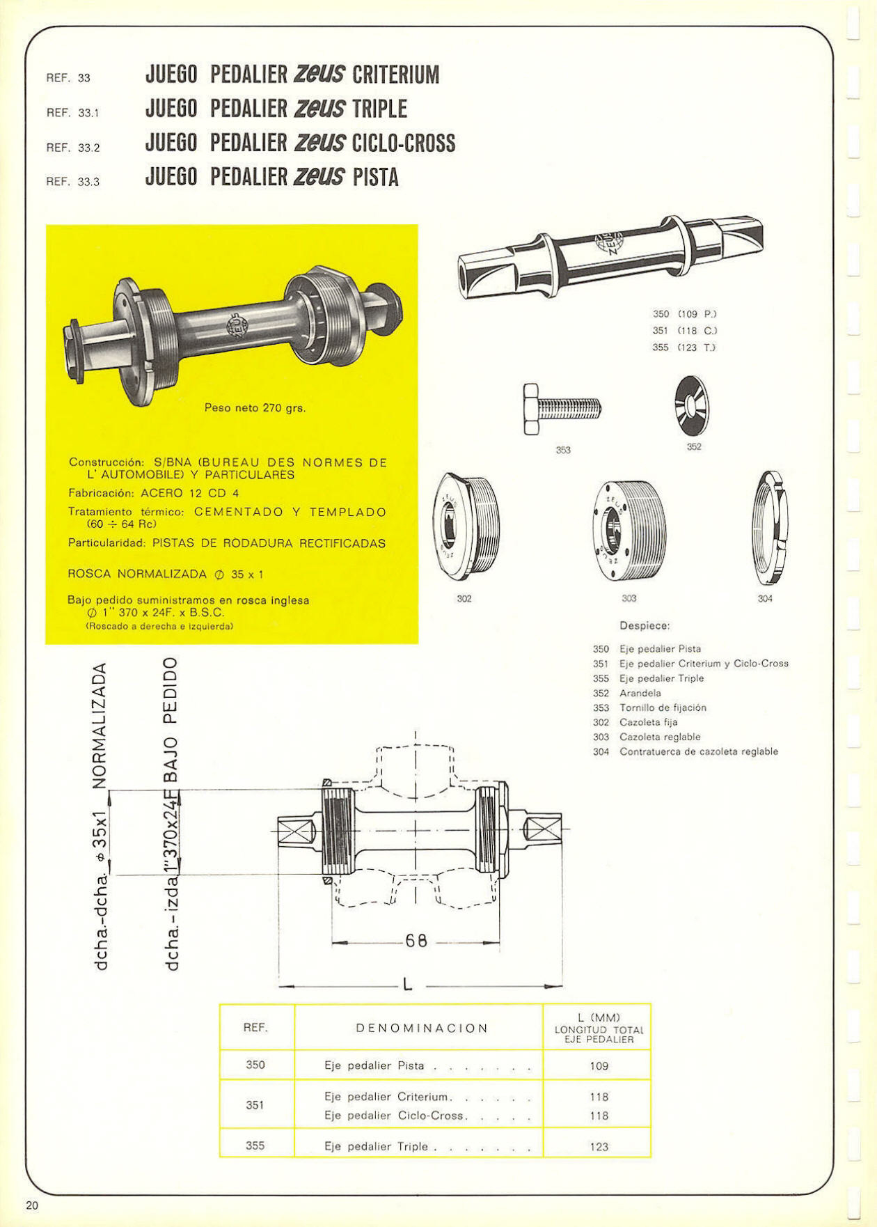 Zeus catalog # 101 (1970)