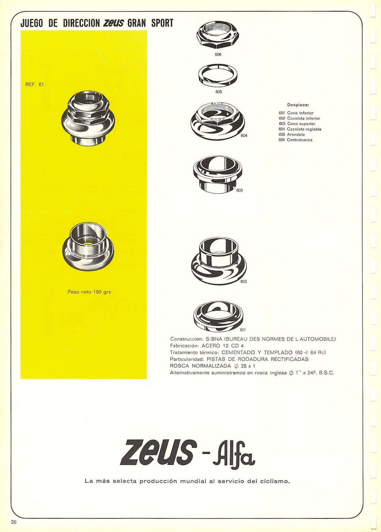 Zeus catalog # 101 (1970)