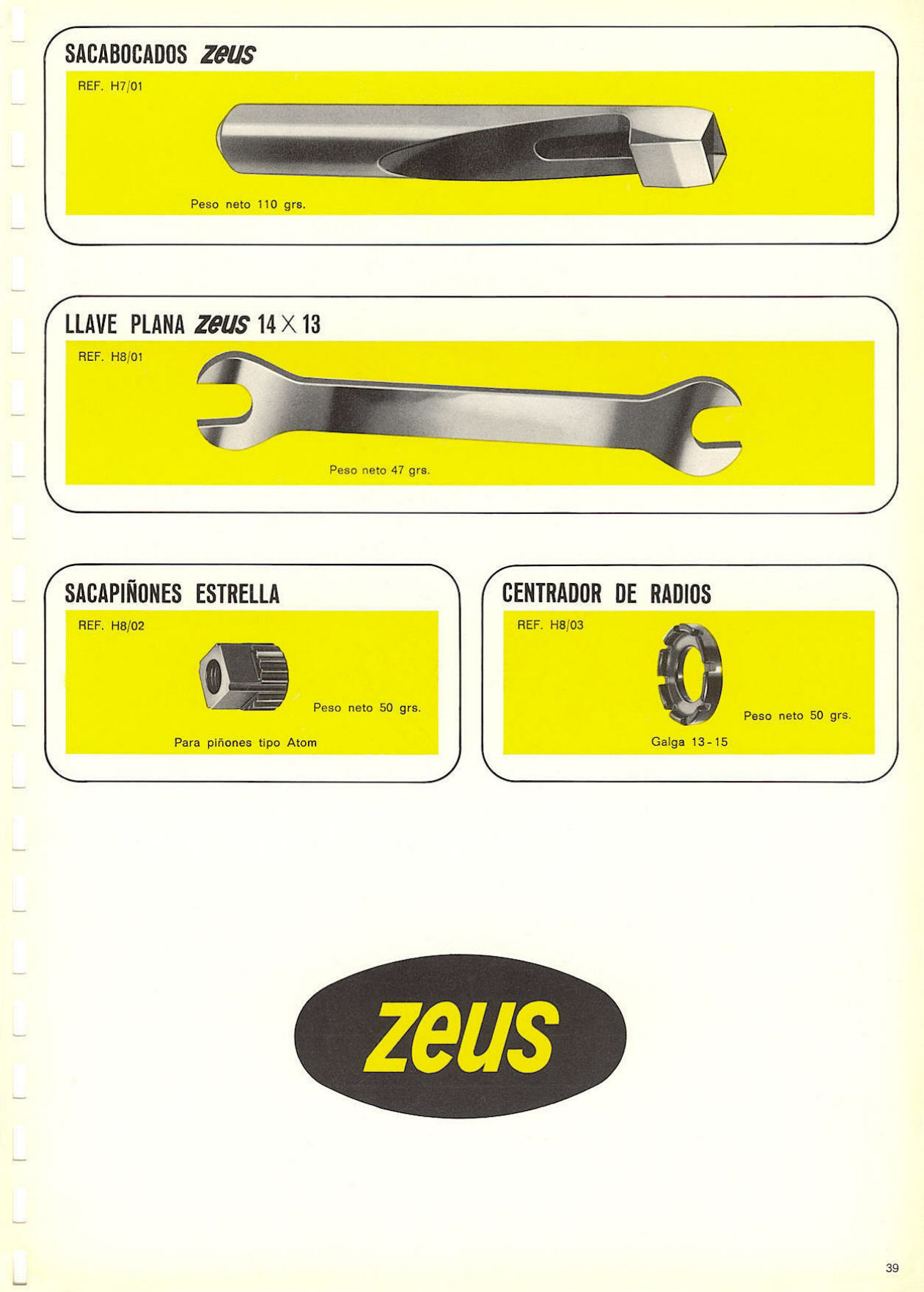 Zeus catalog # 101 (1970)