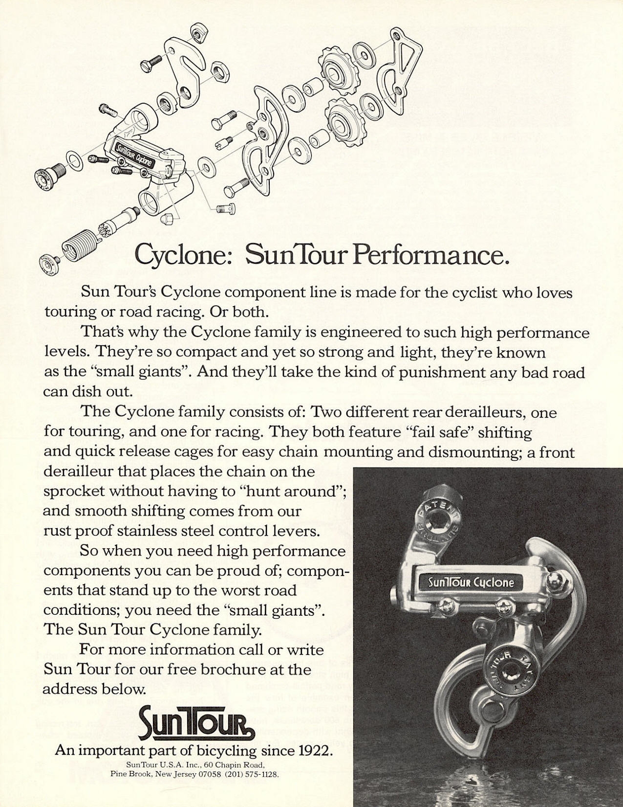 SunTour Cyclone advertisement (11-1978)