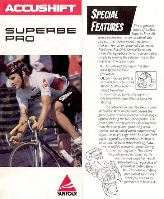 SunTour Superbe Pro AccuShift brochure (1987)