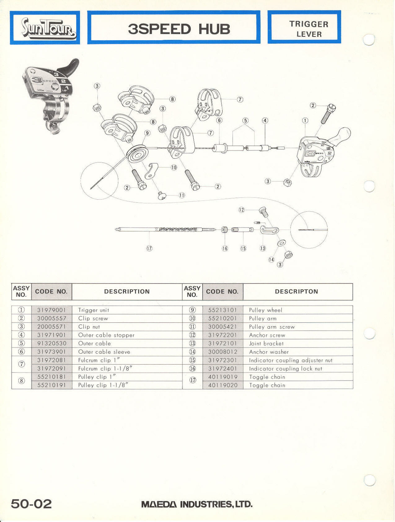 SunTour parts catalog (1976)