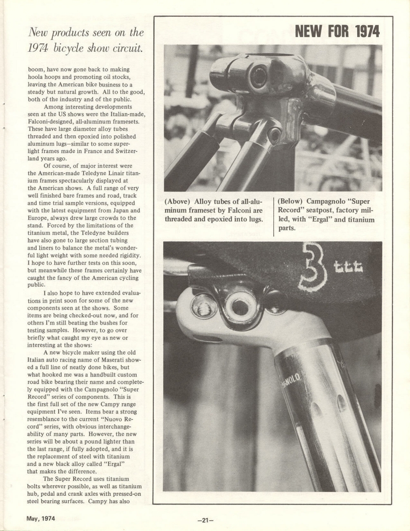 <---------- Bike World 05-1974 ----------> 1974 Palm Springs Bike Show