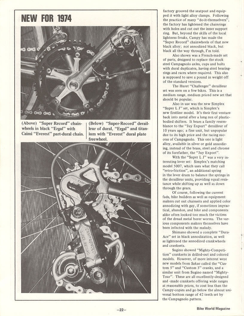 <---------- Bike World 05-1974 ----------> 1974 Palm Springs Bike Show