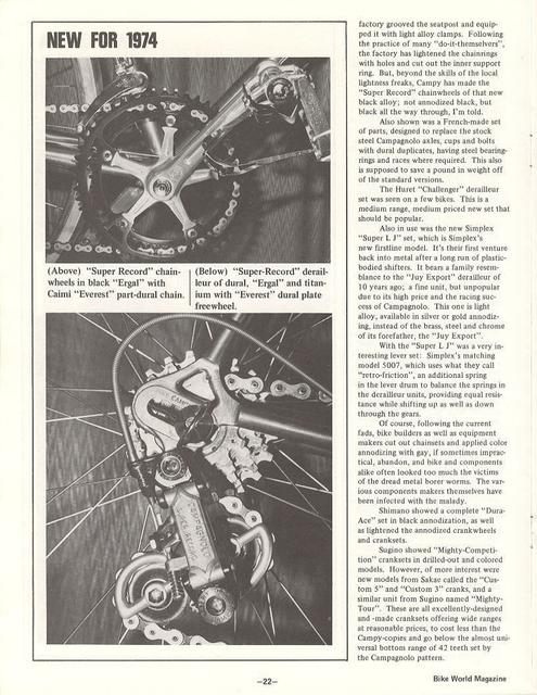 <---------- Bike World 05-1974 ----------> 1974 Palm Springs Bike Show