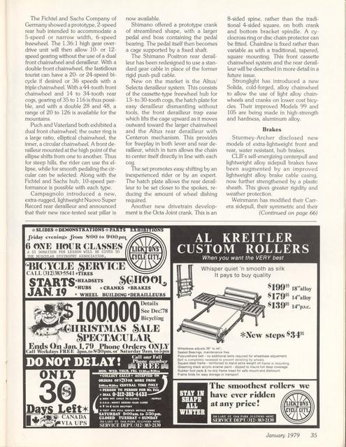 <------ Bicycling Magazine 01-1979 ------> 1978 Cologne Bicycle Show