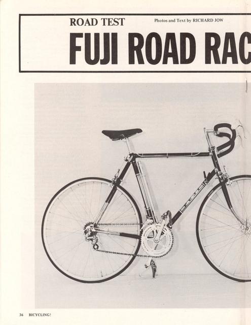 <------ Bicycling Magazine 07-1972 ------> Fuji Road Racer