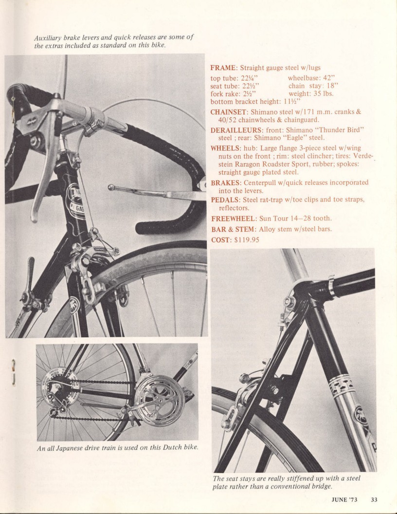 <------ Bicycling Magazine 06-1973 ------> Pegasus