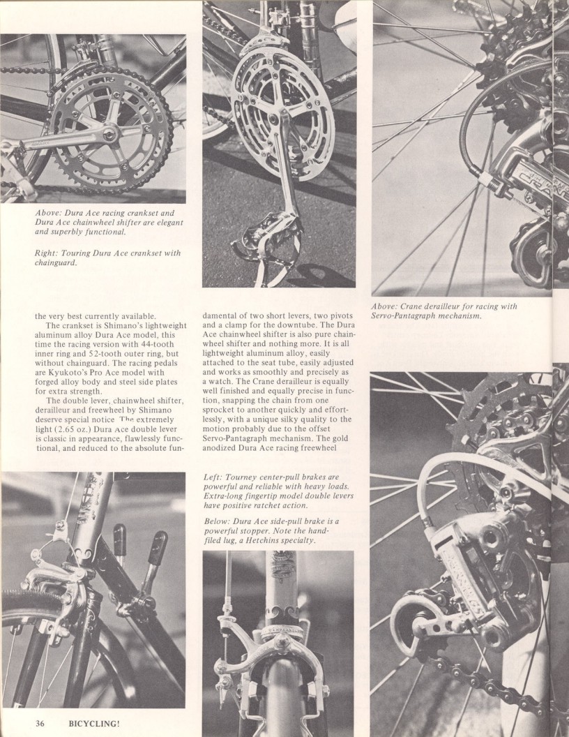 <------ Bicycling Magazine 06-1973 ------> Hetchins Racing / Touring