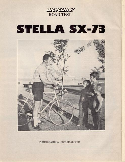 <------ Bicycling Magazine 11-1974 ------> Stella SX-73 Model B