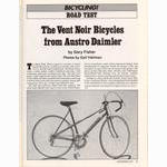 <------ Bicycling Magazine 11-1976 ------> Austro Daimler Vent Noir