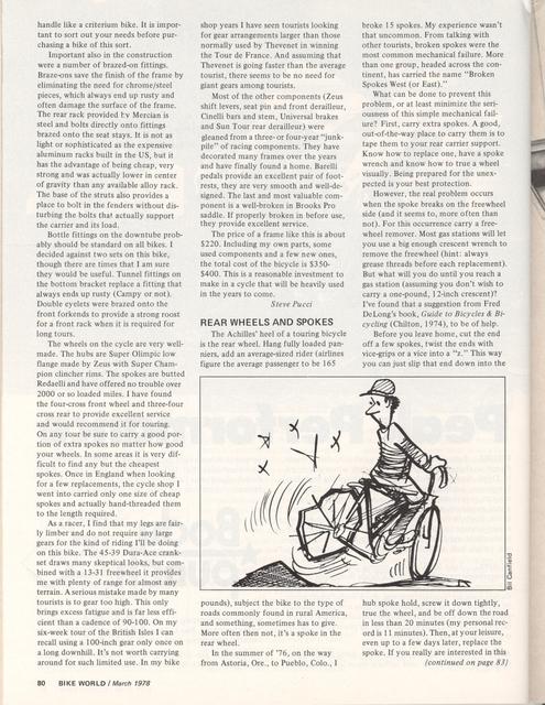 <---------- Bike World 03-1978 ----------> Mercian Custom