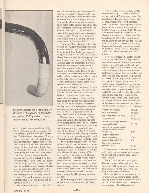 <---------- Bike World 01-1978 ----------> Tom Kellogg