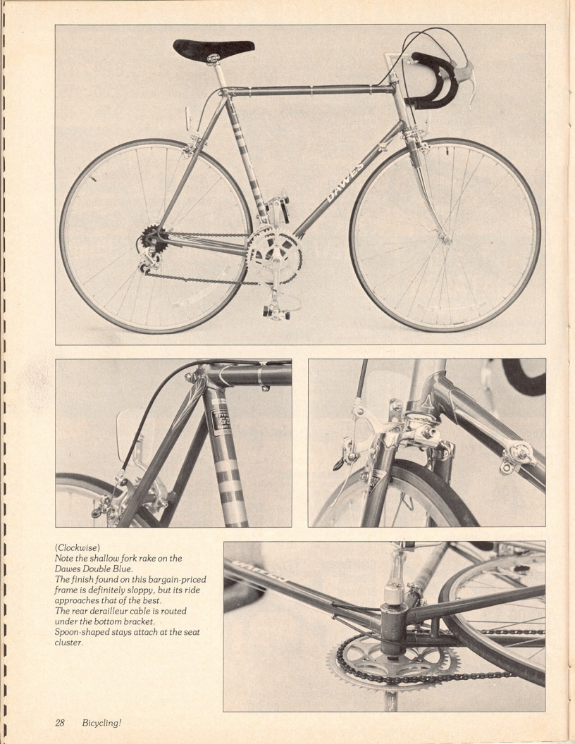 <------ Bicycling Magazine 02-1978 ------> Dawes Double Blue