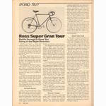 <------ Bicycling Magazine 11-1979 ------> Ross Super Gran Tour