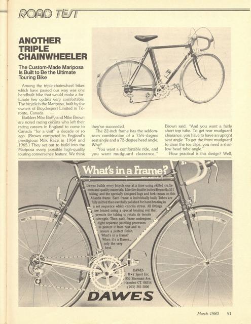 <------ Bicycling Magazine 03-1980 ------> Mariposa
