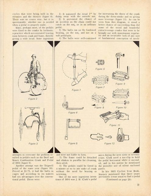 <------ Bicycling Magazine 03-1969 ------> Evolution Of The Pedal