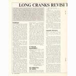 <------- Bicycling Magazine 10-1970 -------> Long Cranks Revisited