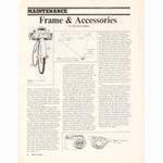 <-- Bicycling Magazine 04-1971 --> Maintenance:  Frame & Accessories
